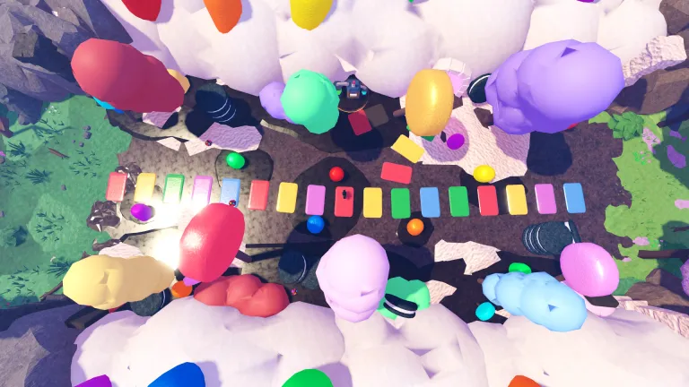 Candyland zone screenshot from Slime RNG