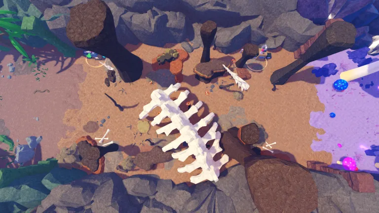 Canyon zone screenshot from Slime RNG