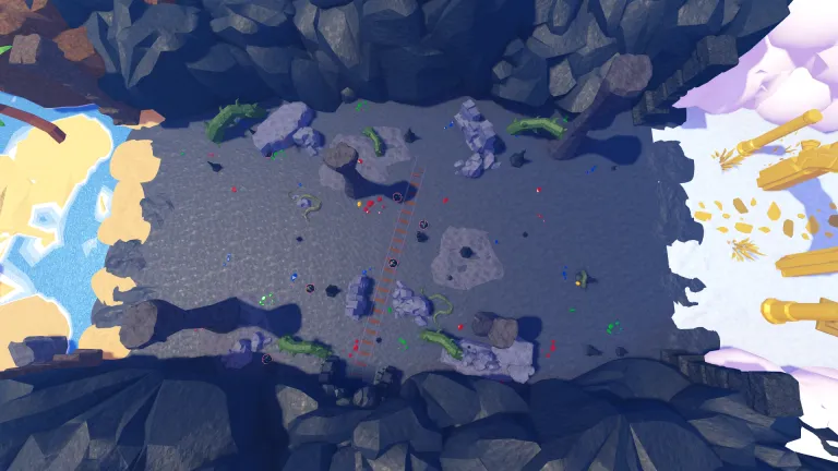 Cave zone screenshot from Slime RNG