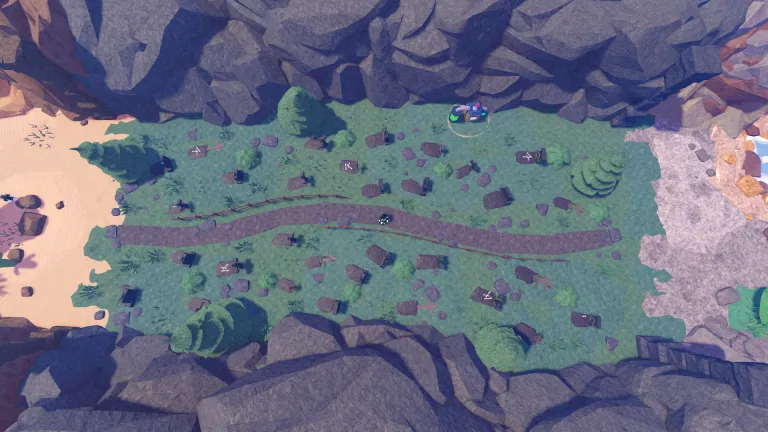 Graveyard zone screenshot from Slime RNG