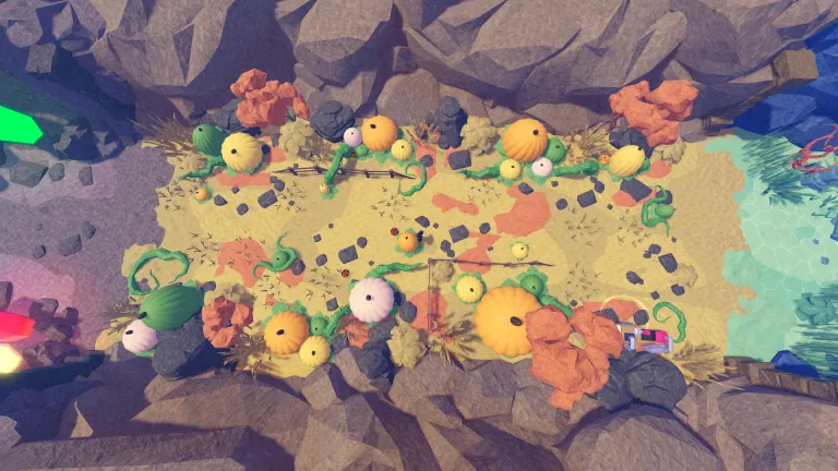 Pumpkin Patch zone screenshot from Slime RNG
