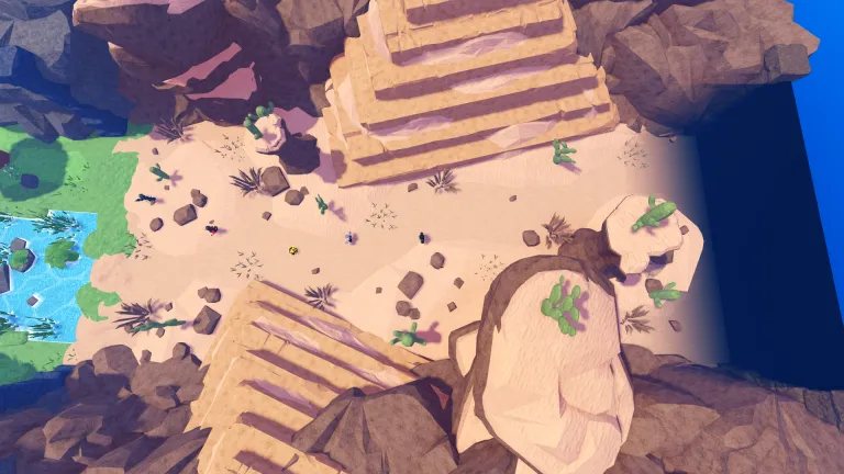 Pyramid zone screenshot from Slime RNG