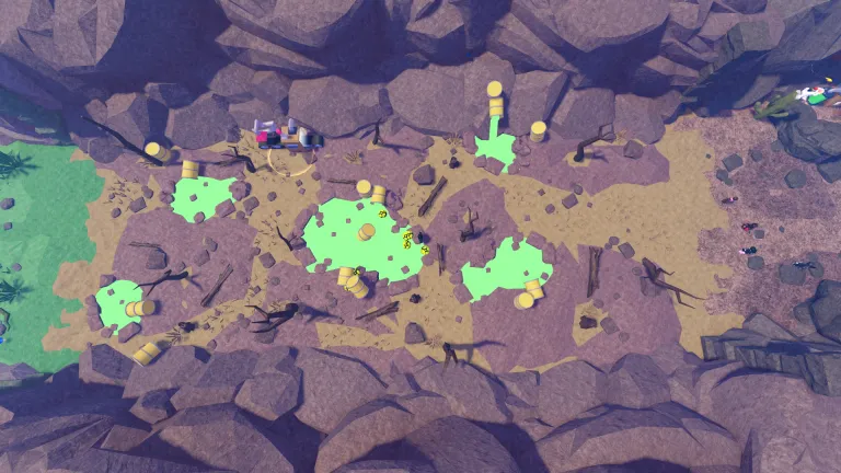 Toxic Wasteland zone screenshot from Slime RNG